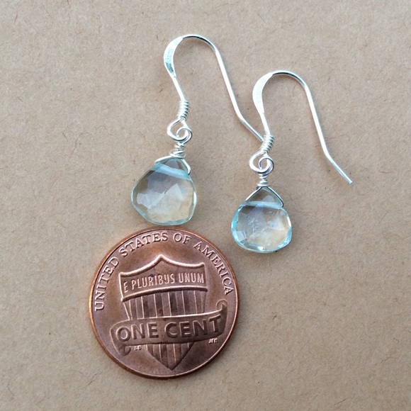 Sterling Silver Sundance Charm Aquamarine Earrings - Picture 5 of 7